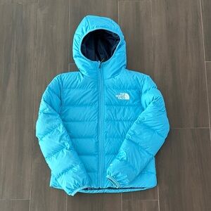 The North Face Reversible Hooded 650- Fill Power Down Jacket (Big Kid)